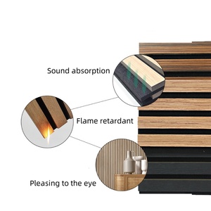 Paneles Acústicos de Madera MDF para Paredes y Techos, Paneles Acústicos para Decoración de Hogar, Oficina y Dormitorio - Product Image 5