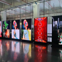 Écran LED portable intelligent VIOS P2.5 pour publicité intérieure, affichage vidéo couleur haute luminosité avec CMS basé sur l'IA, affichage de poster vidéo IP65