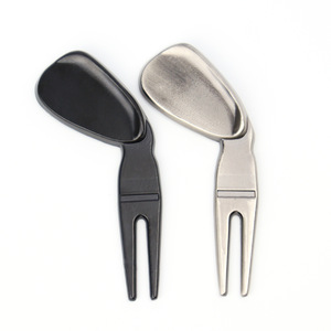 Golf Wedge Fork Zinc Alloy Electroplated Ball Repair <b>Tool</b> For Turf Maintenance - Product Image 5