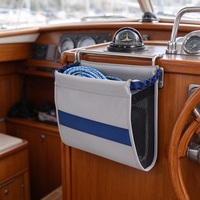 Sac de rangement pour garde-corps de bateau, organisateur de cordes de quai pour voilier, sac de rangement pour accessoires marins