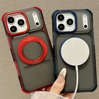 Nouvelle Arrivée pour iPhone 17 16 Pro Max – Coque de Téléphone Magnétique Antichoc en TPU avec Design Blindé – Housse de Protection