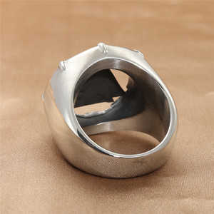 Anillo Triangular Vikingo para Hombre, Plata Tibetana, Diseño Geométrico, Estilo Retro Punk, Joyería de Regalo - Product Image 3