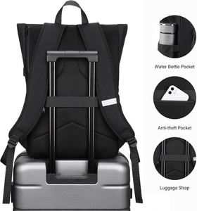 Free sample Fashion Roll-Top Folding <b>Backpack</b> for Rucksack Day Pack Waterproof Sports <b>Computer</b> Bag for Travel Convertible - Product Image 3