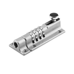 उच्च गुणवत्ता वाले थोक 4 अंक जिंक मिश्र धातु संयोजन कुंडी धातु स्लाइडिंग बैरल बोल्ट गेट लॉक - Product Image 4