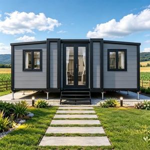 Offre Spéciale – <span class=keywords><strong>Maison</strong></span> Préfabriquée Pliable et Extensible Moderne de 40 Pieds à 4 Chambres, Idéale pour Bureau Portable ou Habitation Préfabriquée - Product Image 1