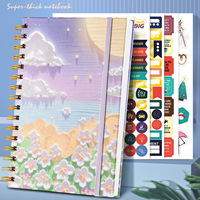 Cahier à disque fantaisie taille A5 classeur à disque coloré Happy Notebook avec personnalisable