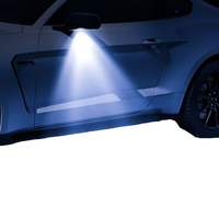 Nuevo Proyector de Luz LED de Plástico KEMAUTO de 12V 5W (Luz de Charco LED para Espejo Lateral OE) para Accesorio de Espejo Retrovisor MUSTANG