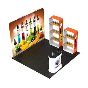 <span class=keywords><strong>Étagère</strong></span>s d'exposition portables en aluminium détachables à 3 niveaux pour les salons professionnels, les expositions, les stands publicitaires, montage facile - Product Image 6