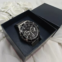 Montre à quartz multifonctionnelle Turck pour homme, 43 mm, chronographe, résistante à l'eau jusqu'à 50 m, design simple, aiguilles classiques, acier inoxydable