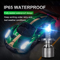 LUXFIGHTER Super Bright 130W 13000LM H4 H7 H11 H13 9004 9005 9006 Projecteur de voiture et de moto Ampoule de phare à LED