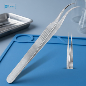 Pinces Dumont (pointe extra fine) en acier inoxydable, pinces chirurgicales certifiées CE ISO 2015, classe I, réutilisables F5-247 - Product Image 2