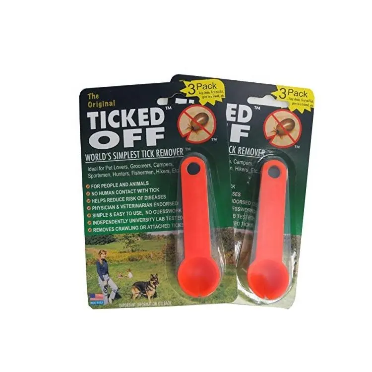 The Original Ticked Off Tick Remover with Key Hole Family Colors ticked off tick remover spoon