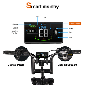 Bicicleta Eléctrica de Montaña QMWHEEL V20 Pro de 20 Pulgadas, Envío Rápido desde Almacén en la UE, 48V <span class=keywords><strong>MTB</strong></span>, Bicicleta Eléctrica V8 con Frenos de Disco Dobles, Bicicleta Eléctrica con Llantas Anchas - Product Image 2