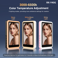 Moniteur universel d'écran de rétroprojection pour caméra arrière et selfies, compatible Apple iPhone 17 Pro Max et Samsung, pour l'enregistrement de vlogs et la diffusion en direct