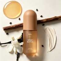 Nouvelle bouteille de spray pour le corps en PET de 100 ml et 120 ml avec pompe pulvérisatrice, finition mate, emballage personnalisé pour l'eau nettoyante en brume