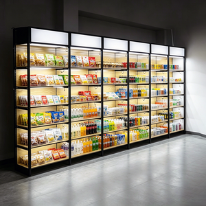 Estantería Góndola Plegable de Acero Reforzado y Ajustable para Exhibición de Snacks y Dulces en Supermercados - Product Image 4
