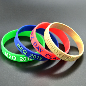 High Quality Custom Debossed Silicone Wristbands Wholesale Manufacturer Logo Rubber Bracelet