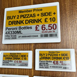 Etiqueta Electrónica de Precio Inteligente ESL Automática de 2.6 Pulgadas con Pantalla Digital de Papel Electrónico para Supermercados - Product Image 1