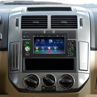 Lecteur MP5 de voiture Podofo Single Din, autoradio 5 pouces avec écran tactile, 1 Din, Carplay, Android Auto, EQ, BT, FM, USB Type-C