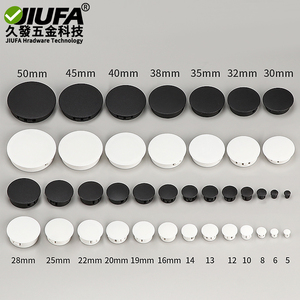 Jiufa Nylon Snap On Hole Plug Round Cover For Furniture Cabinet Door Panel Sealing <b>Dust</b> Proof <b>Cap</b> - Product Image 5