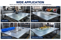 Table de découpe numérique CNC en aluminium sur mesure PERCE, plateforme à vide, machine de découpe à plat, routeur, équipement de gravure et d'impression 50 kg