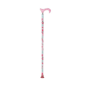 Bastón de aleación de aluminio, altura ajustable, diseño impreso plegable para personas mayores, ayuda para caminar, 39 pulgadas de largo, ligero y portátil - Product Image 1