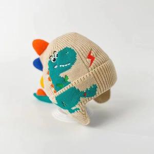 Gorro de Invierno Cálido para Bebés con Protección para las Orejas, Diseño 3D de Dinosaurio, Orejeras para Niños, Gorro de Lana Tejida para Niños Pequeños de 2 a 6 Años - Product Image 5