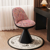 Tabouret de maquillage minimaliste moderne, tabouret de coiffeuse pour chambre à coucher, chaise de coiffeuse pour petits espaces, tabouret élégant pour manucure