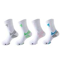 Chaussettes de basketball unisexes personnalisées à compression avec logo brodé, respirantes, antidérapantes et anti-transpiration pour le sport