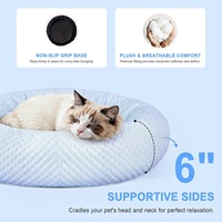 Lit pour chat lavable en machine de qualité supérieure avec fonction antidérapante pour chatons de petite à moyenne taille à l'intérieur