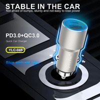 43W 2-Port USB-Auto ladegerät mit PD-Schnell ladung 3.0 und OTP-Schutz Supers chn eller 5V/3A-Ladeadapter für Samsung-Handys