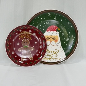 Plato de Alta Calidad Ecológico con Tema Navideño, Elegante y Sofisticado, Aislado Térmicamente, Pintado a Mano, Apto para Microondas - Product Image 3