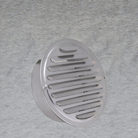 Grille de ventilation murale ronde en acier inoxydable au design moderne pour sous-sol, hall, salle à manger, salle de sport, hôpital, escalier