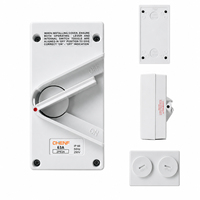 Interruptor Aislador de Corriente para Exteriores CHEM, Estándar Australiano, 1/2/3 Polos, Impermeable IP56, 20A 35A 63A, Material Plástico