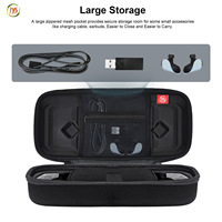 Ensemble de protection 5-en-1 portable en EVA pour PS5 Portal avec étui de protection en TPU, film trempé et kit de capuchons de joystick JYS-P5195