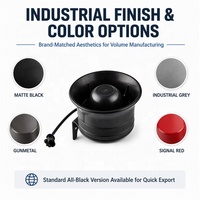 Altavoz de Sirena Industrial Impermeable IPX6 de 50W RMS, Bocina de Alarma para Automóvil con Cable de 1m, Pedido Personalizado al por Mayor