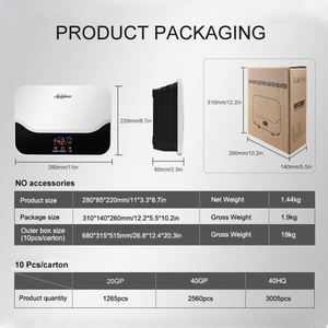 Electrodoméstico de 6kW Fácil instalación Digital 25-55 grados Temperatura ajustable Calentador de agua sin tanque para bañarse - Product Image 3