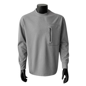 <span class=keywords><strong>Sudadera</strong></span> de cuello redondo con hombros caídos y bolsillos, estilo moderno y holgado para <span class=keywords><strong>hombre</strong></span>, nueva colección primavera-otoño 2025, ideal para parejas. - Product Image 5