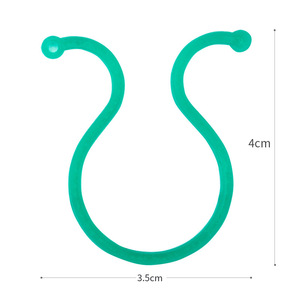 Clips de Plástico Verde en Forma de Ocho Haihua para Enredaderas y Ramas de Flores, Soporte para Uso en Jardín - Product Image 4