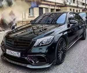 Kit carrosserie pour Mercedes-Benz Classe S W222 S63 S65, style Brbs, lèvre avant en fibre de carbone, diffuseur arrière, spoiler - Product Image 2