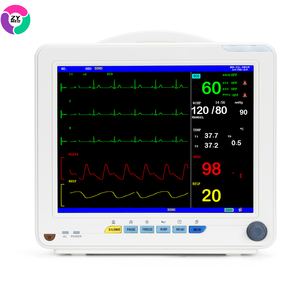ZY-SNP900N 12インチマルチパラメータ患者モニター獣医デバイスECG/SpO2/温度/ETCO2/NIBP/PULSEレート/血圧 - Product Image 1