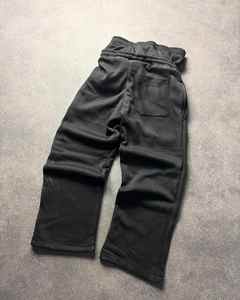 OEM Y2k <span class=keywords><strong>pantaloni</strong></span> da <span class=keywords><strong>uomo</strong></span> oversize <span class=keywords><strong>con</strong></span> coulisse <span class=keywords><strong>pantaloni</strong></span> Streetwear dritti impilati doppio <span class=keywords><strong>elastico</strong></span> <span class=keywords><strong>in</strong></span> <span class=keywords><strong>vita</strong></span> 100% cotone - Product Image 3