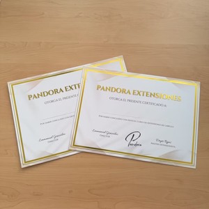 Custom Gold Foil Stamping A4 Certificate Paper Certificate with Gold Border for Training Course & Course Completion - Product Image 3