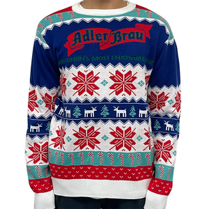 Factory Free Sample Funny Custom Anti-Pilling Knitted Acrylic <strong>Men</strong> Jacquard Patterned Ugly <strong>Christmas</strong> Sweater <strong>Jumper</strong> - Product Image 4