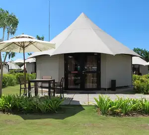 Hotel Unterkunftszelt Safari Glamping Polygon Zelt für Luxushotel Resort, Outdoor Lodge Zelte Hotel
