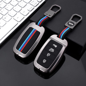 Coque de remplacement pour clé de voiture en alliage de zinc et gel de silice <span class=keywords><strong>206</strong></span> pour Kia Optima Sbortage 2021 avec porte-clés - Product Image 6