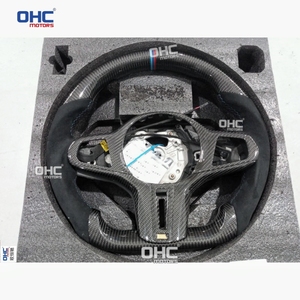 Volante Deportivo M de Cuero Gamuzado y Fibra de Carbono Mate para <span class=keywords><strong>BMW</strong></span> Serie 3 G20 2020-2024 G21 G28 G22 M3 G80 M340i M440i con Calefacción - Product Image 3