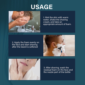 Marca Privada Hombres Suave Refresh Suavizar Barba Espuma <span class=keywords><strong>de</strong></span> <span class=keywords><strong>afeitar</strong></span> <span class=keywords><strong>Crema</strong></span> <span class=keywords><strong>de</strong></span> <span class=keywords><strong>afeitar</strong></span> hidratante <span class=keywords><strong>para</strong></span> hombres - Product Image 3