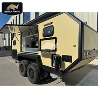 Remorque de camping tout-terrain, camping-car, auvent extensible, roulotte tout-terrain, caravane