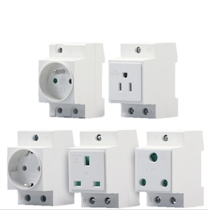 AC30 DIN Rail - Mounted <strong>Socket</strong> for Industrial Use German European Standard 10 - 16A <strong>Socket</strong> - Product Image 1